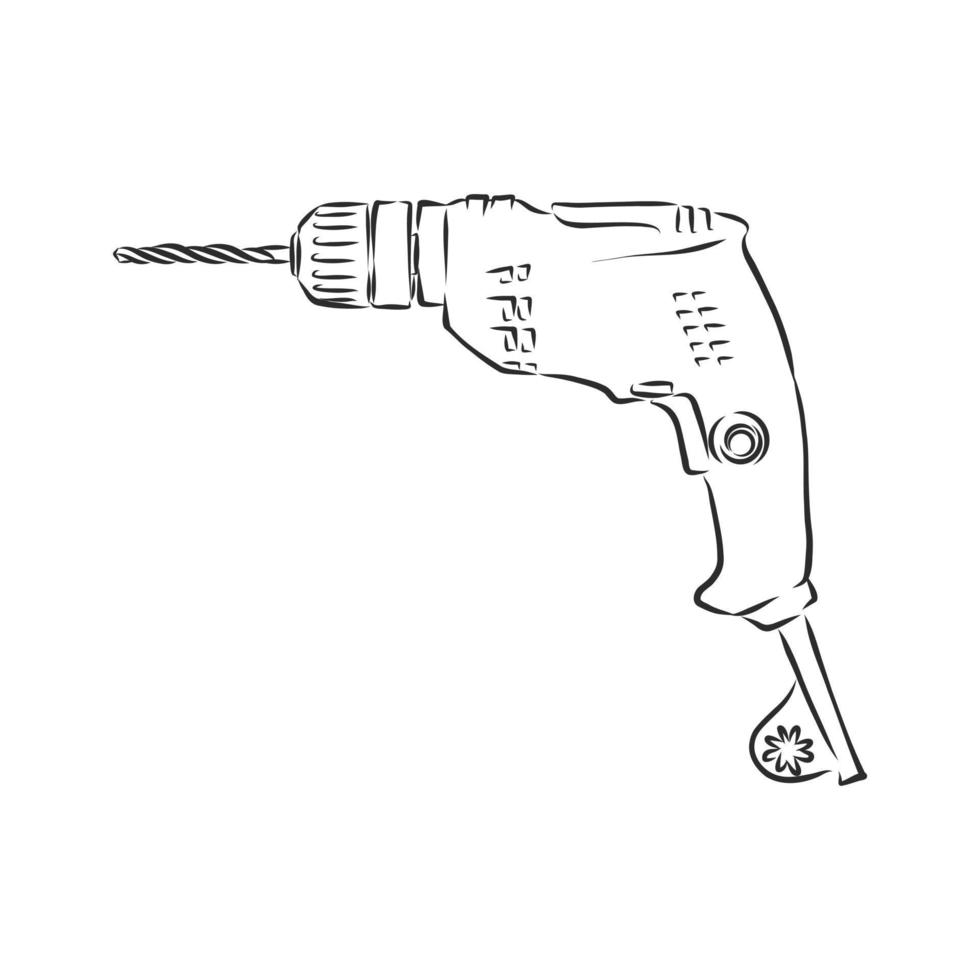 drill bit vector sketch
