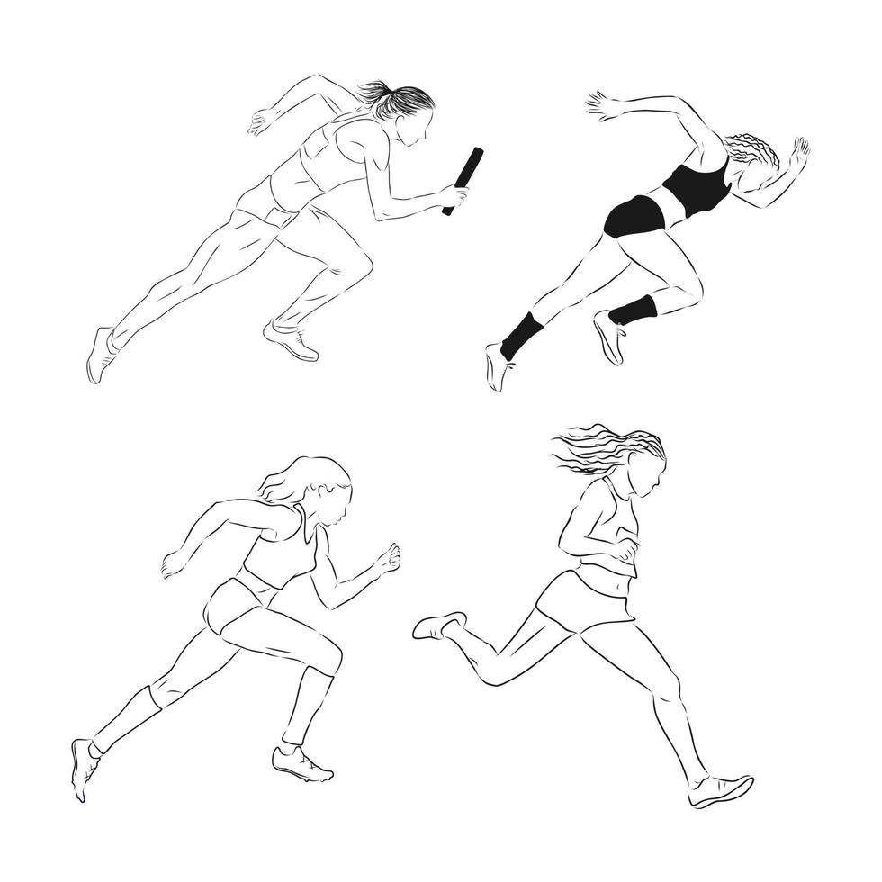 runner vector sketch