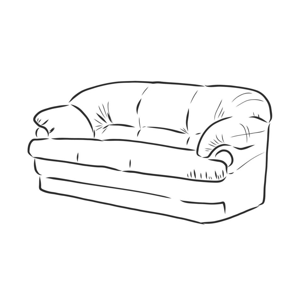 sofa vector sketch