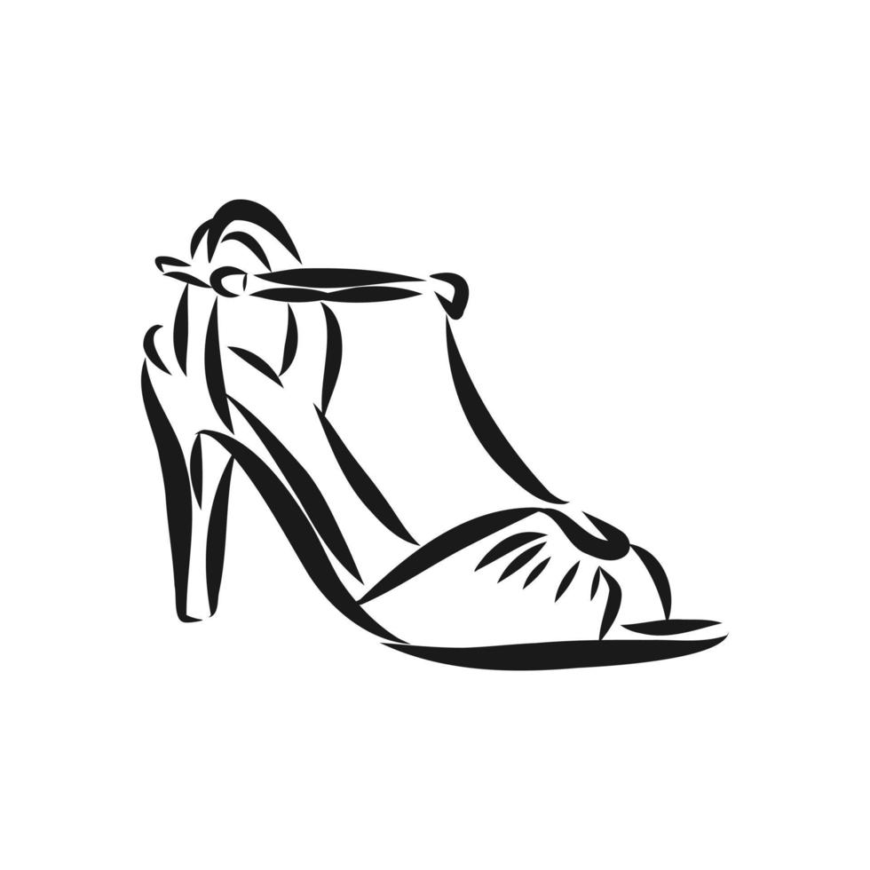 women's shoe vector sketch