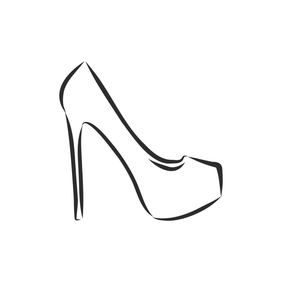 women's shoes vector sketch