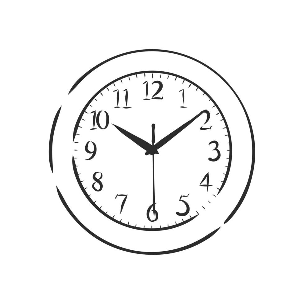 wall clock vector sketch