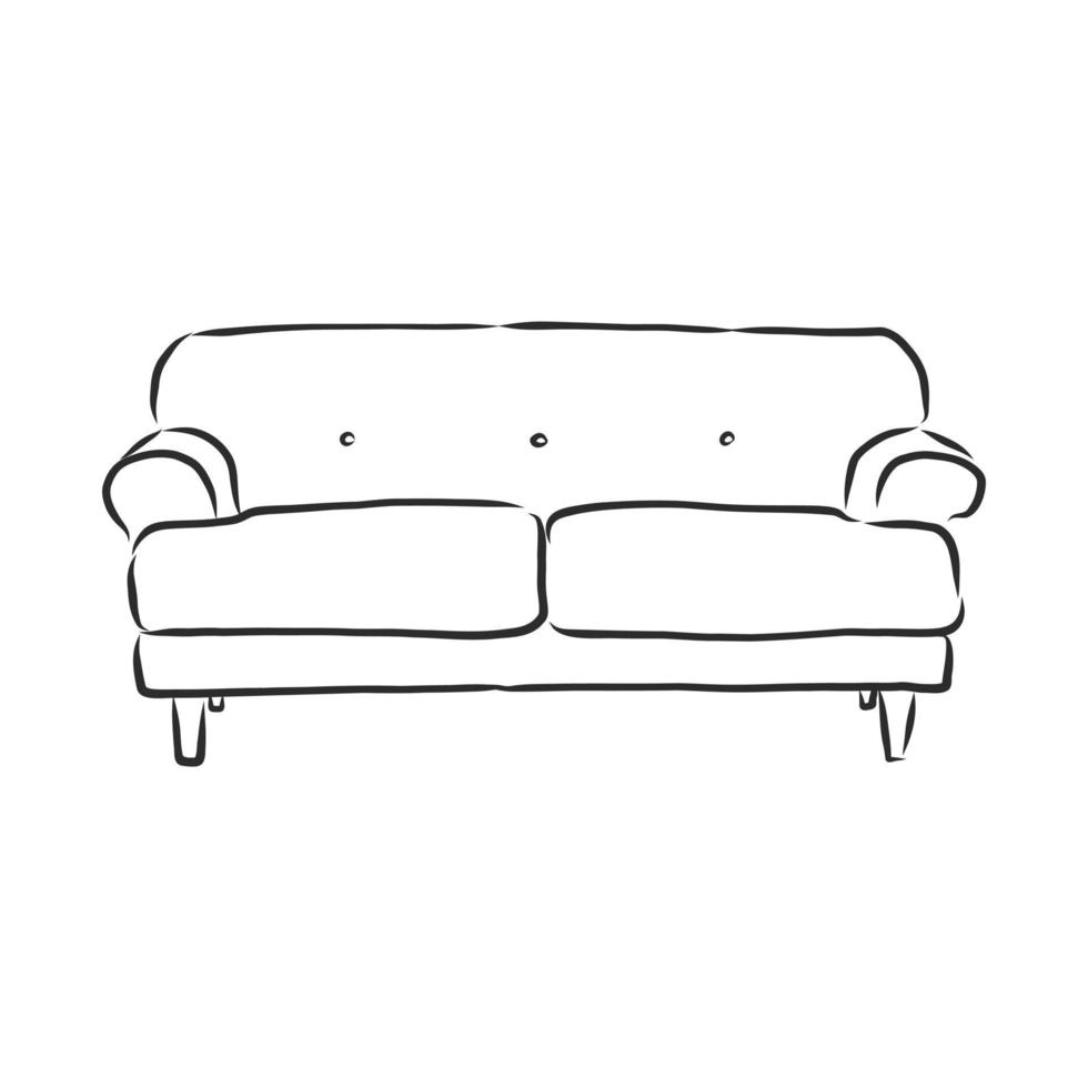 sofa vector sketch