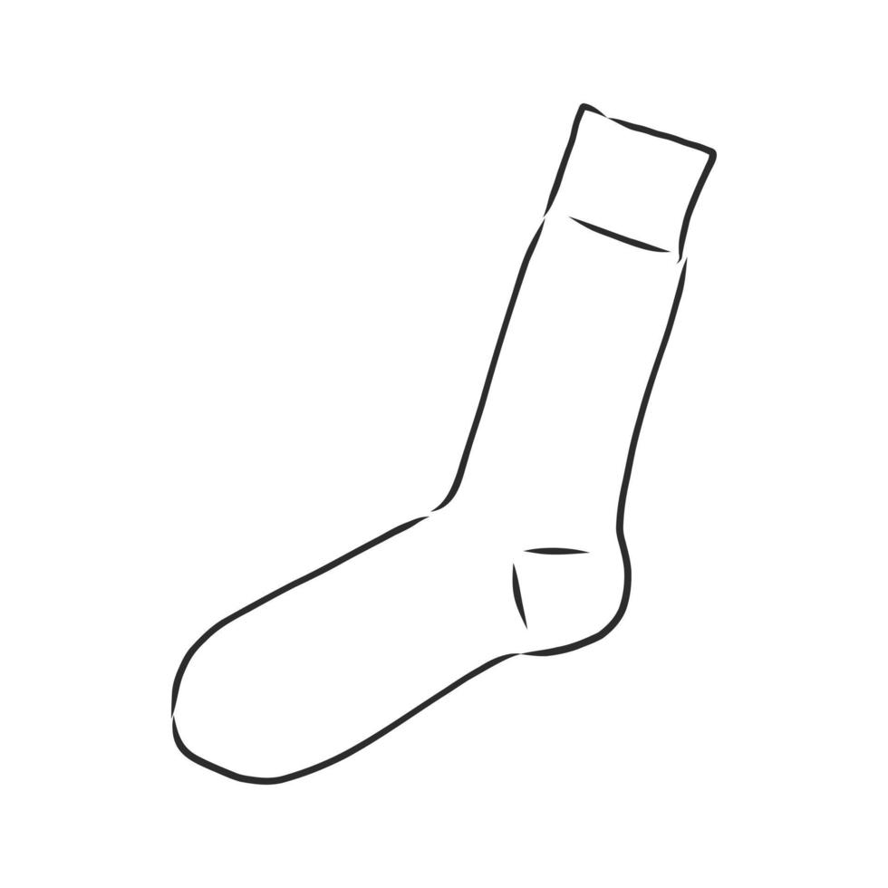 dibujo vectorial de calcetines vector