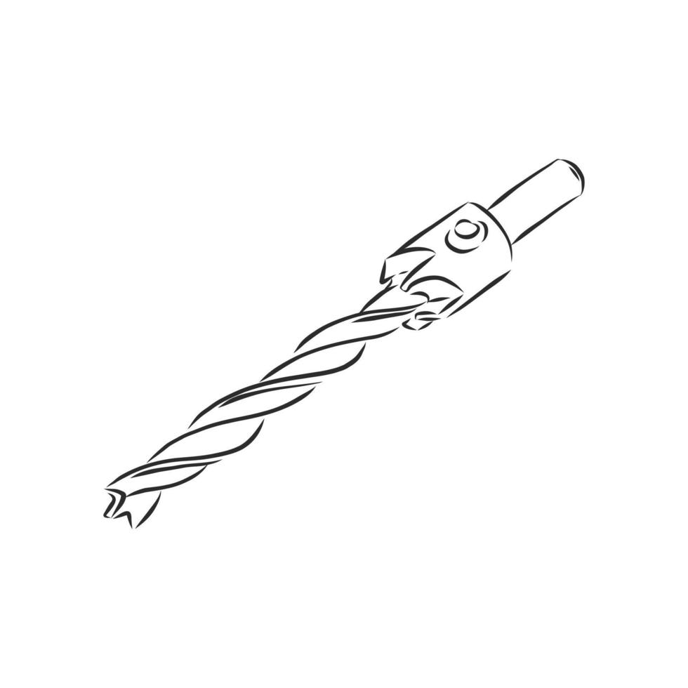 drill bit vector sketch