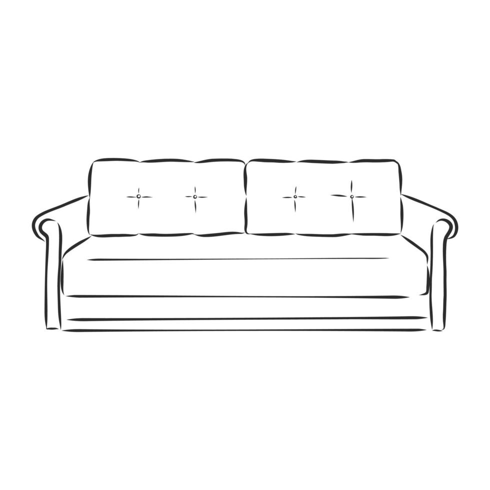 sofa vector sketch