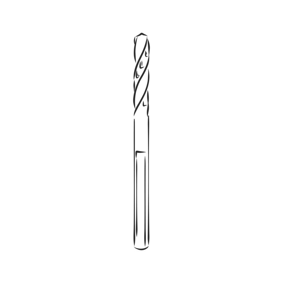 drill bit vector sketch