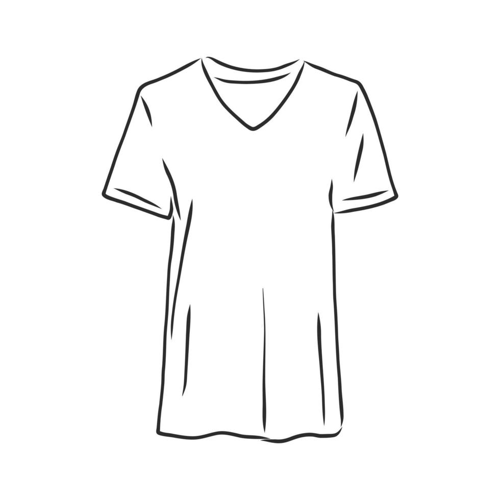 dibujo vectorial de camiseta vector