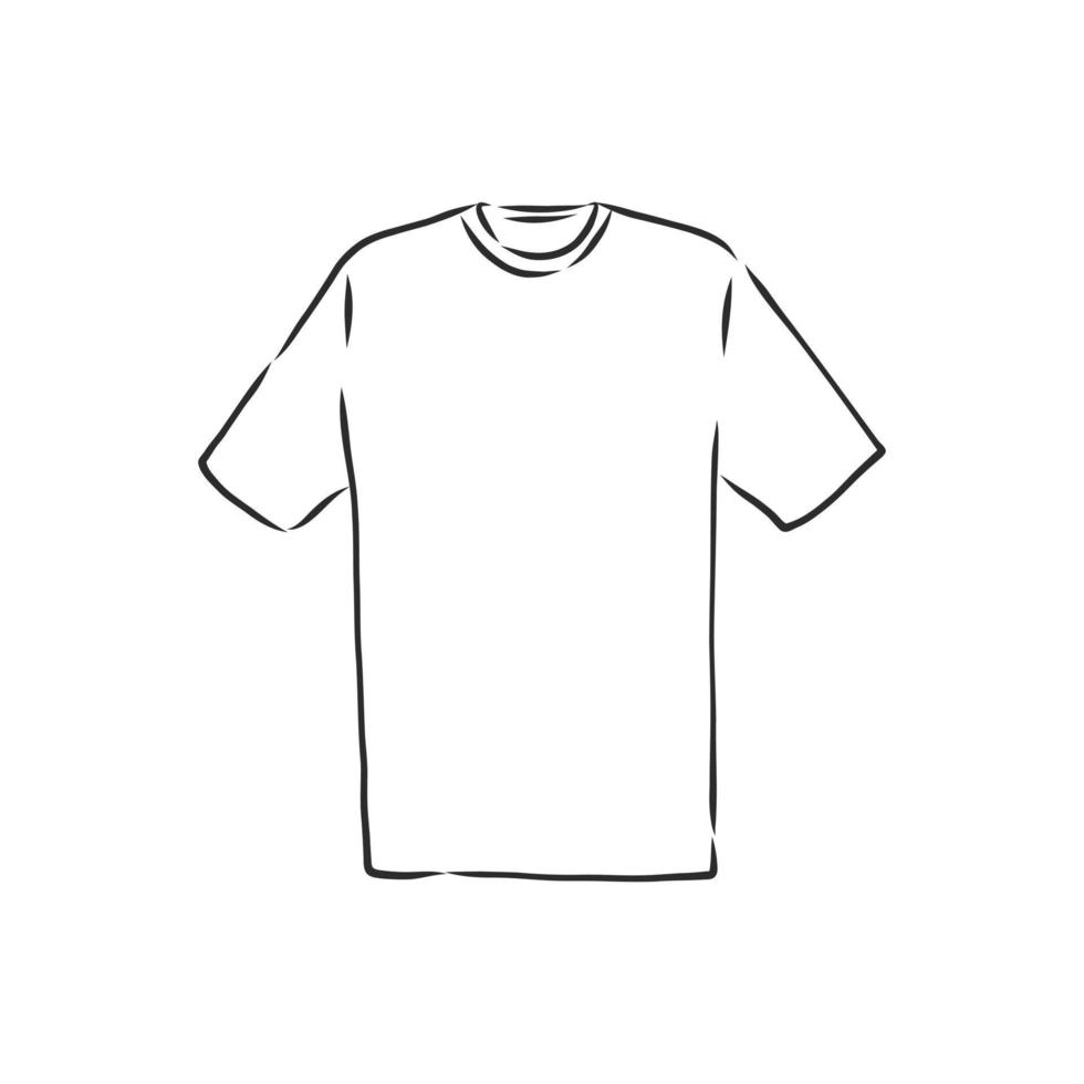 dibujo vectorial de camiseta vector