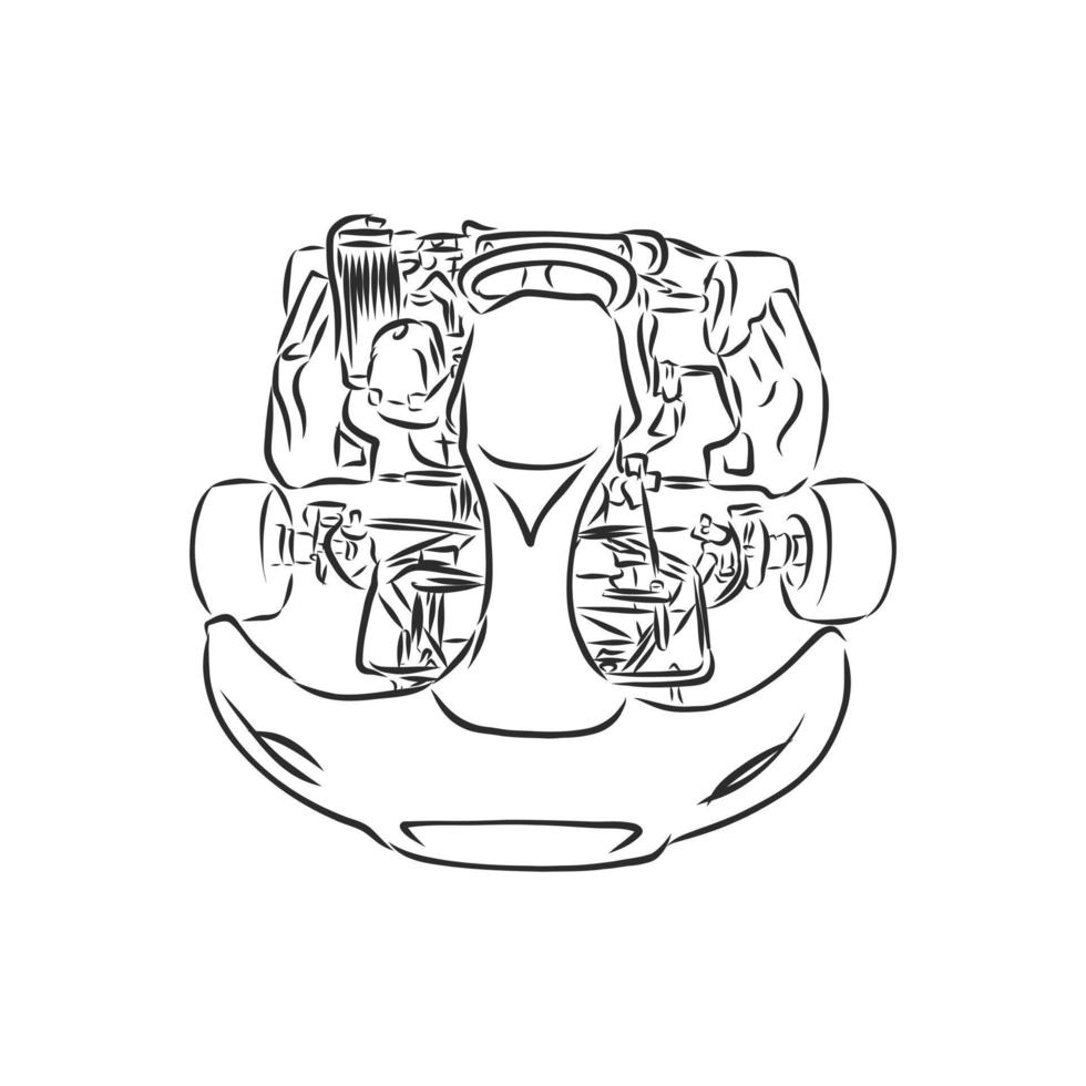 racing car vector sketch