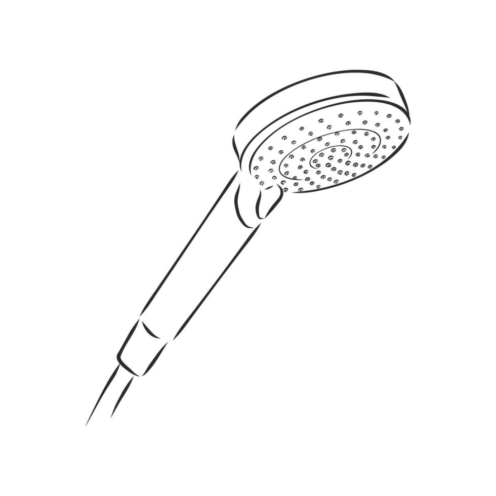 shower vector sketch