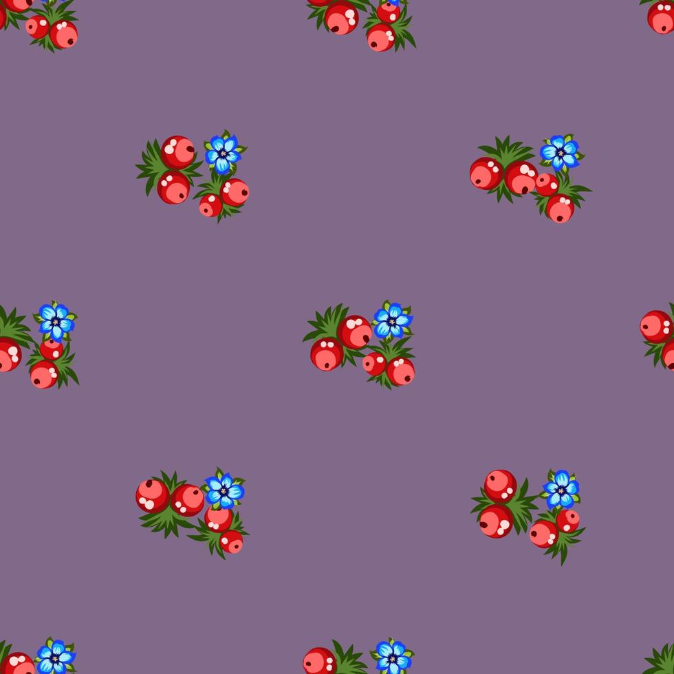pattern with berries vector