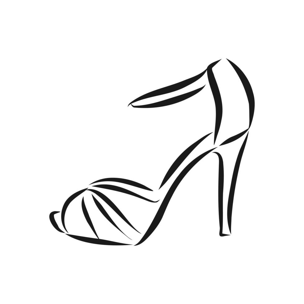 women's shoe vector sketch