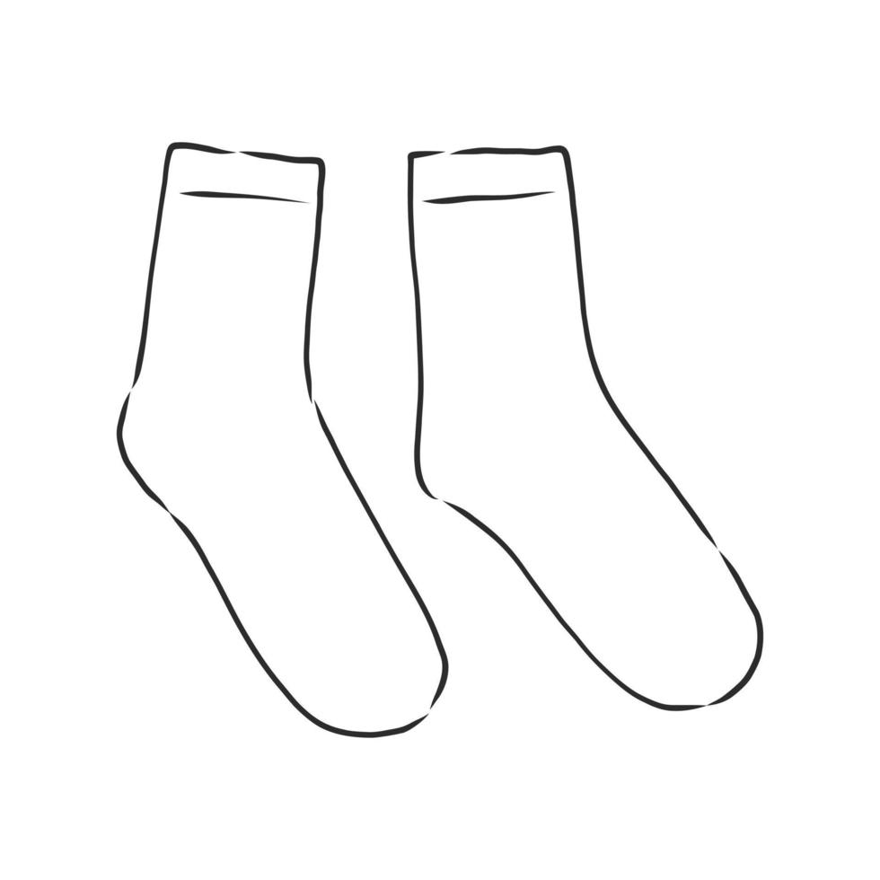 calcetines de dibujo vectorial vector