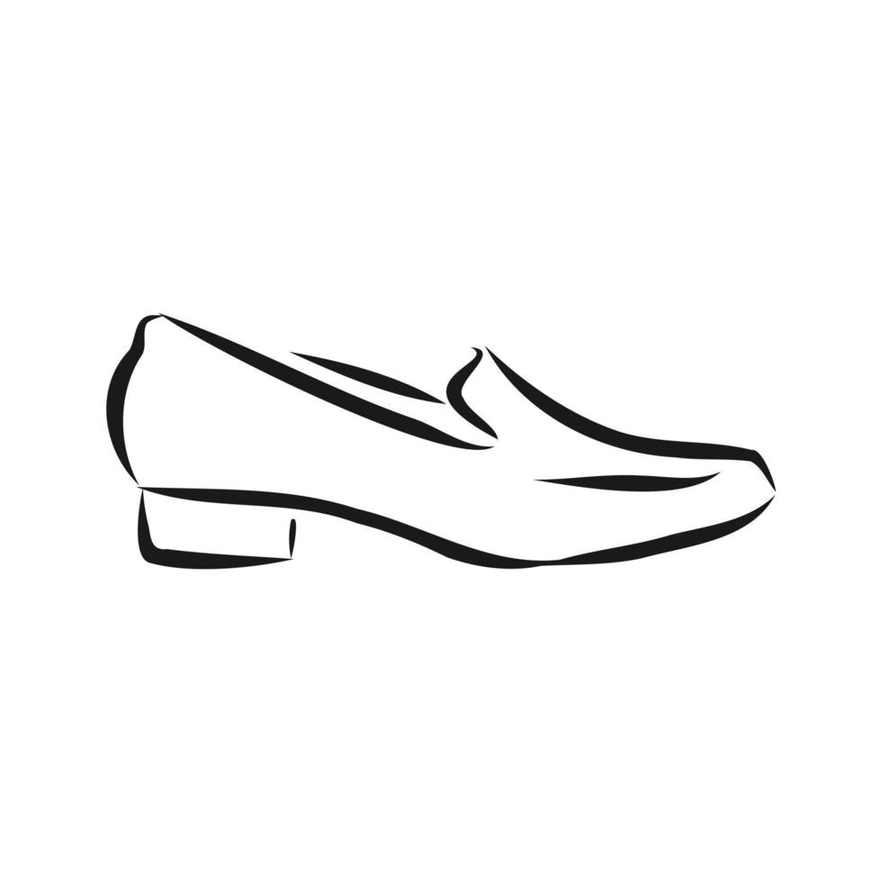 dibujo vectorial de zapatos de mujer vector