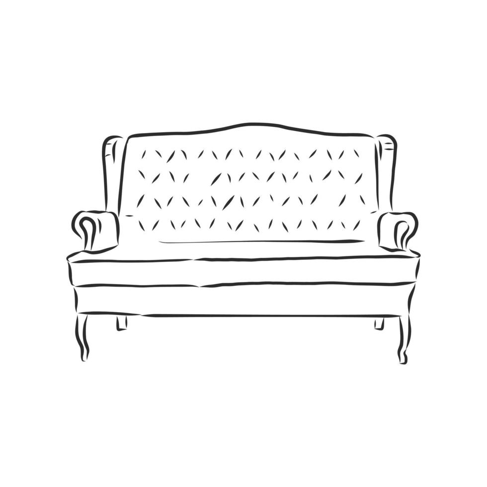 sofa vector sketch