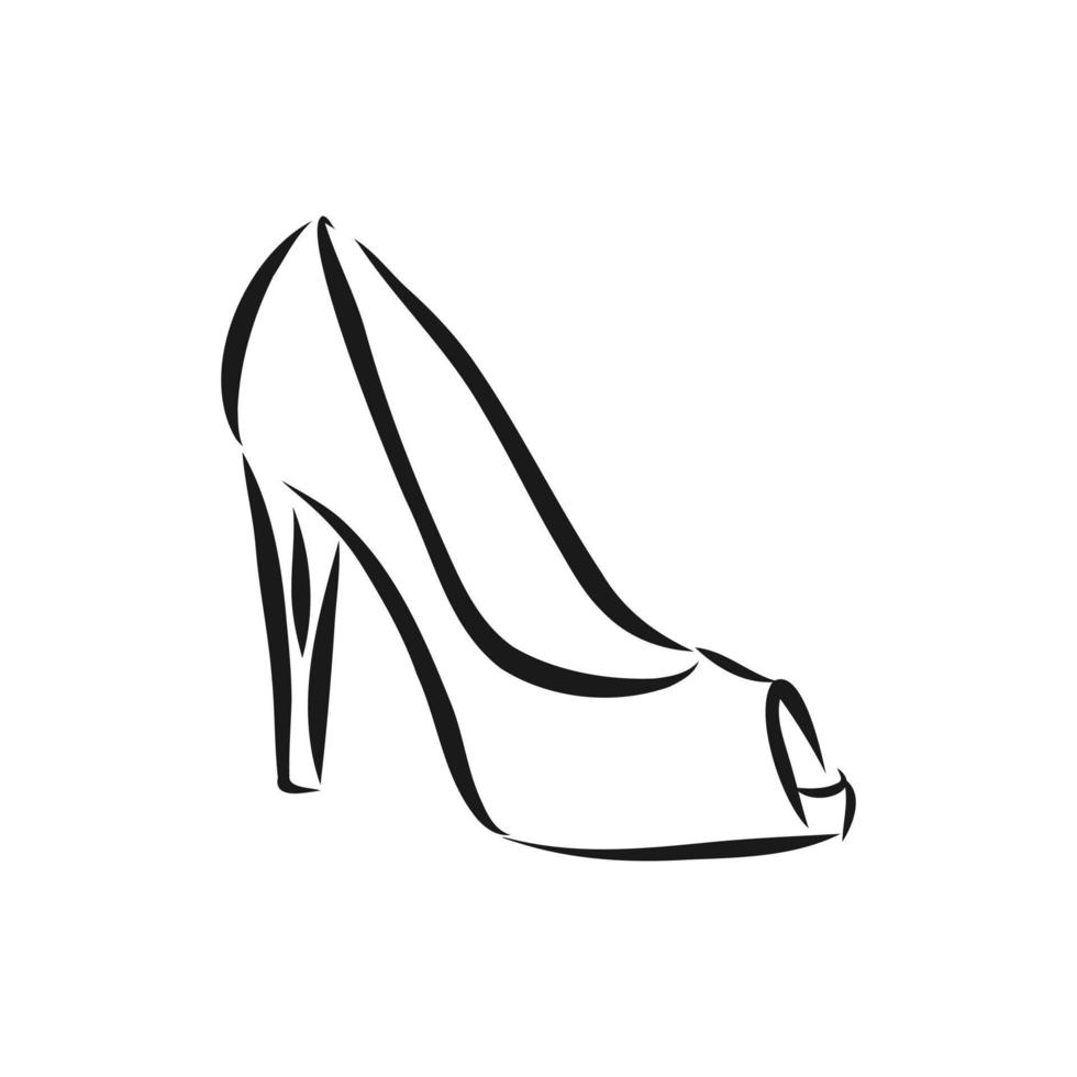 women's shoe vector sketch
