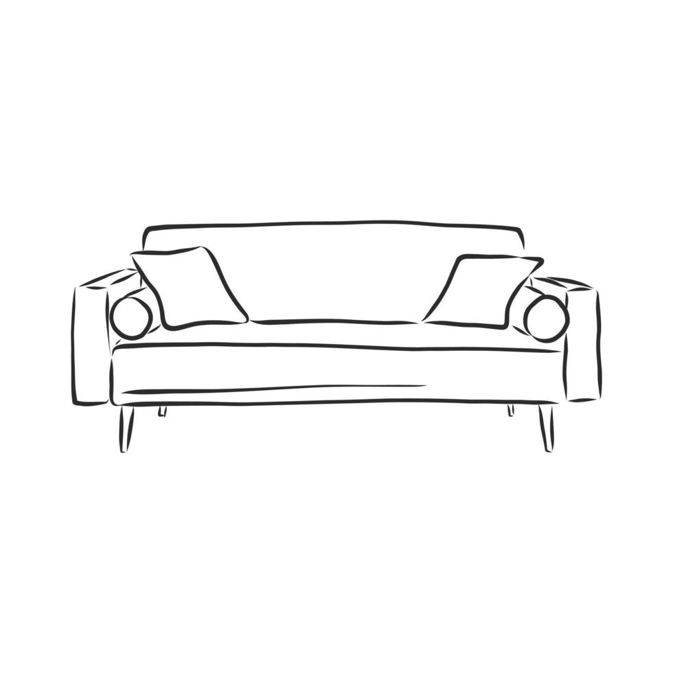 sofa vector sketch