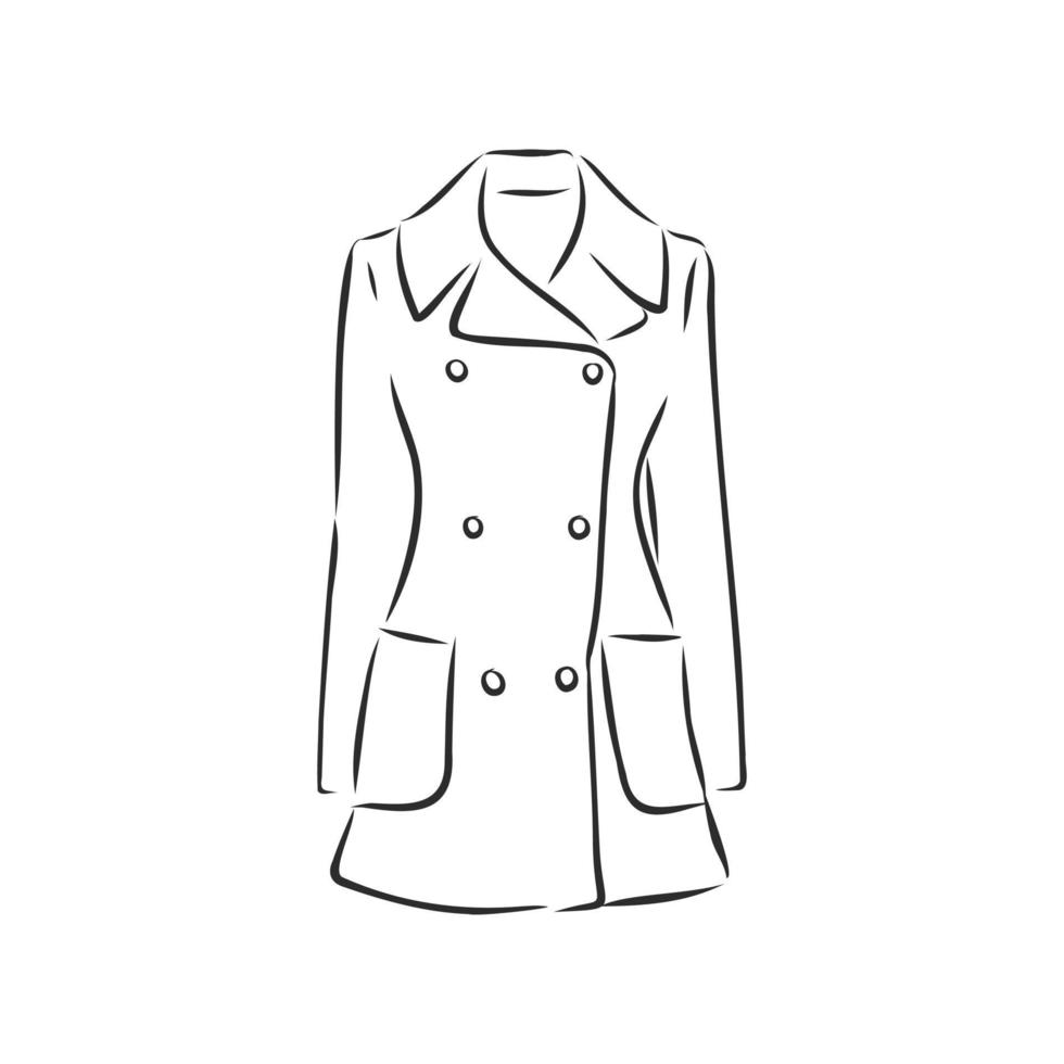 vector sketch coat 8918196 Vector Art at Vecteezy