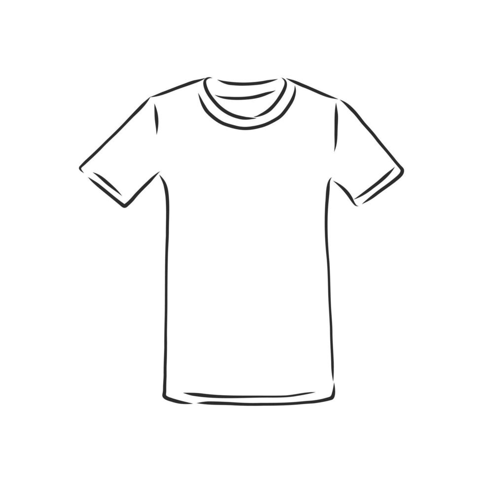 dibujo vectorial de camiseta vector