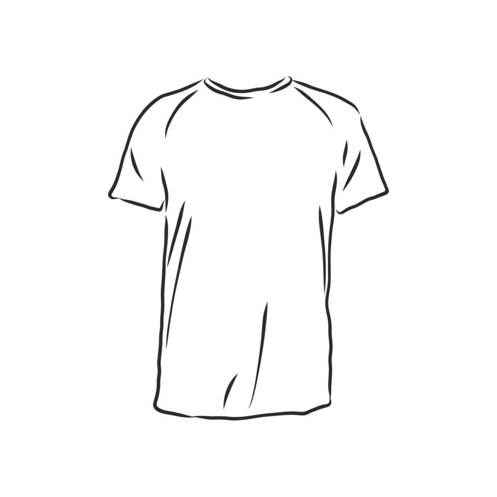 dibujo vectorial de camiseta vector