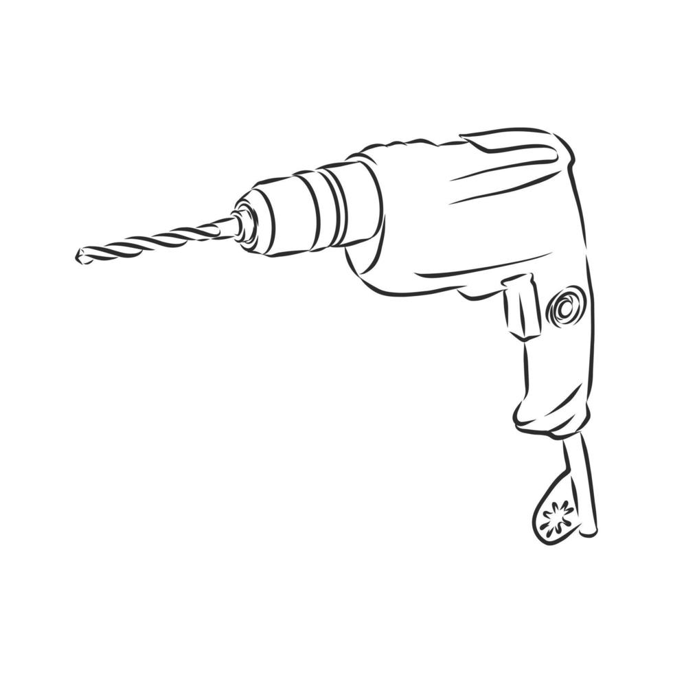 drill bit vector sketch
