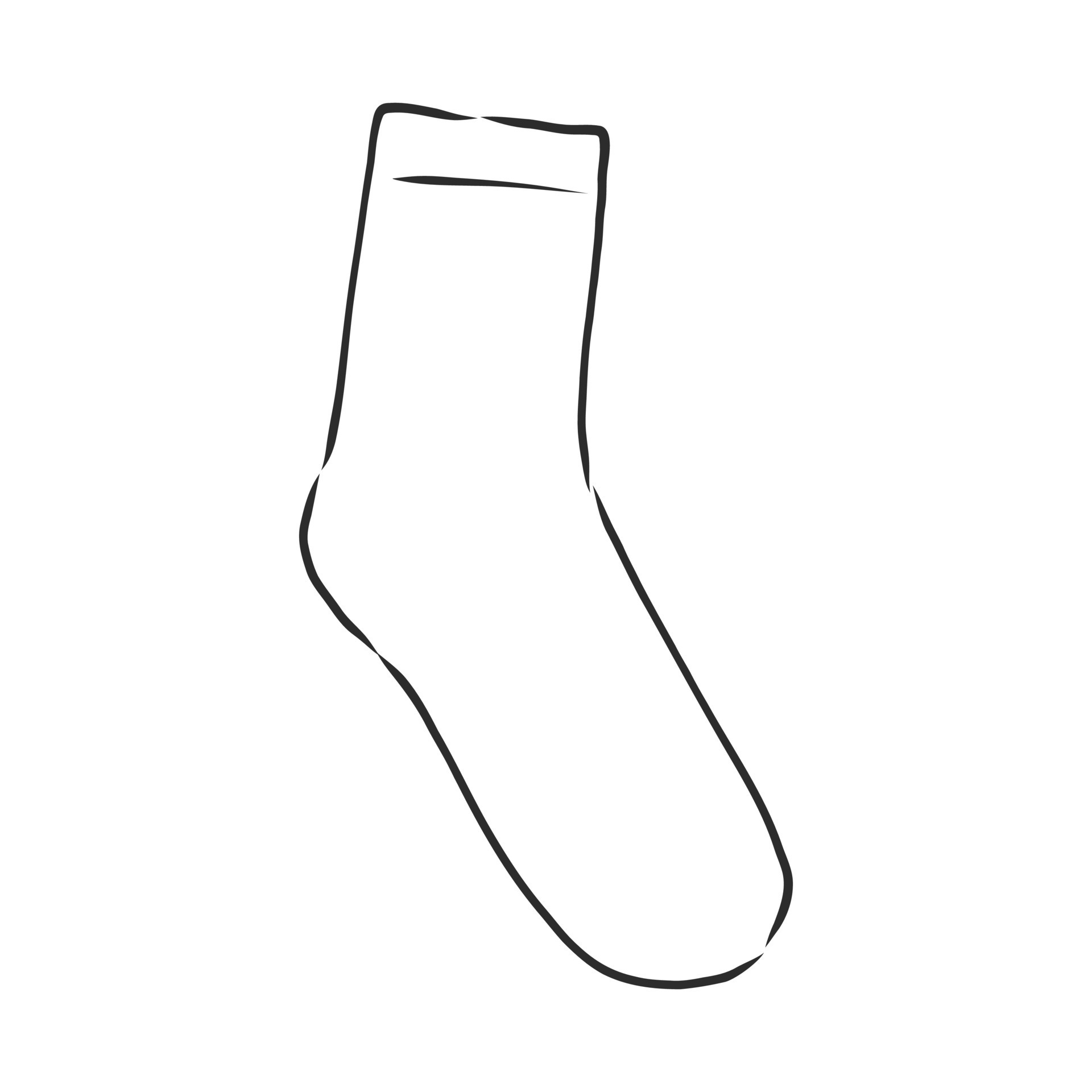 vector sketch socks 8918268 Vector Art at Vecteezy