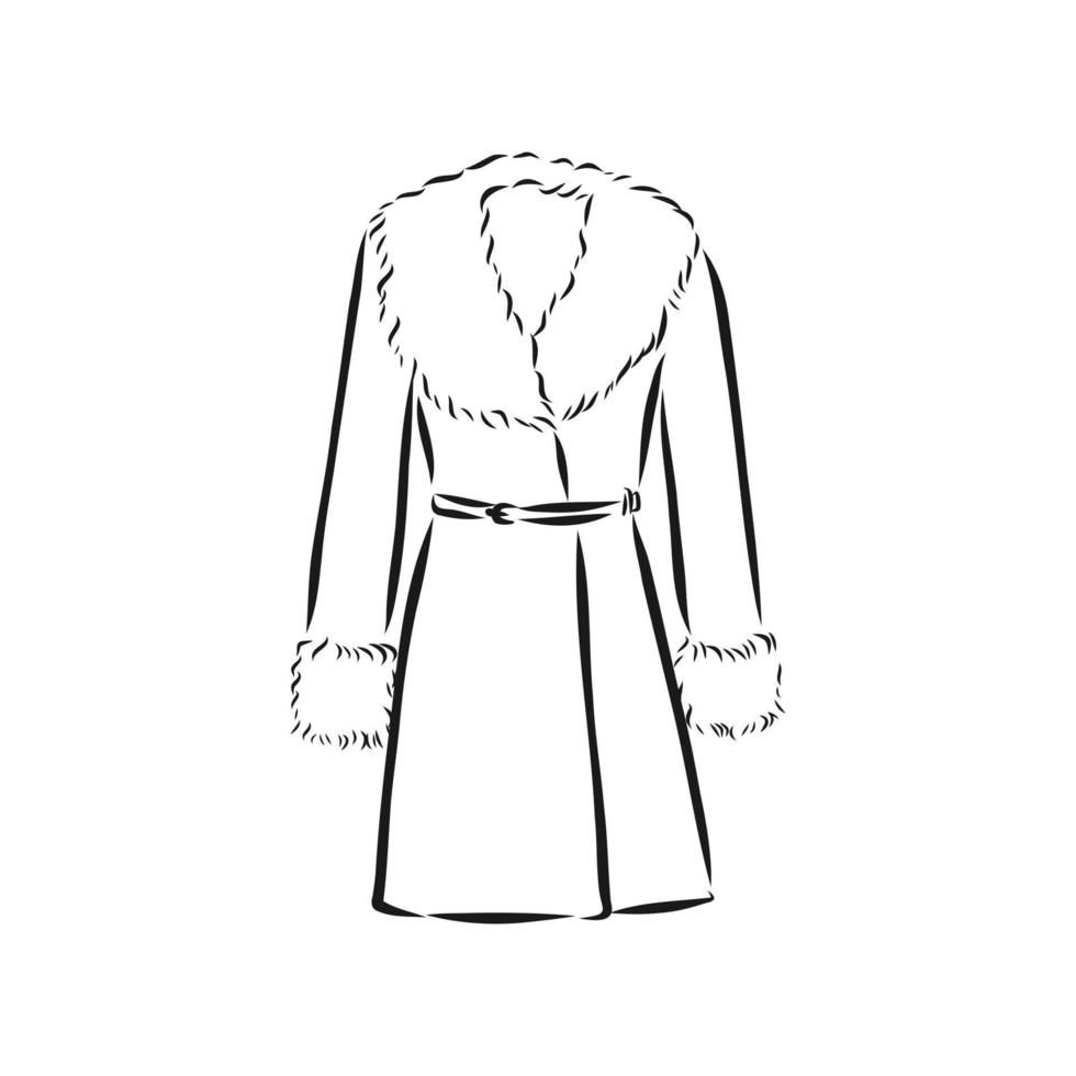 vector sketch coat