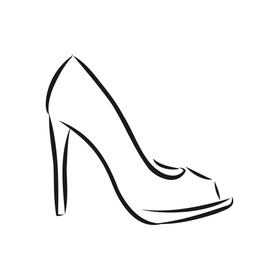 women's shoes vector sketch