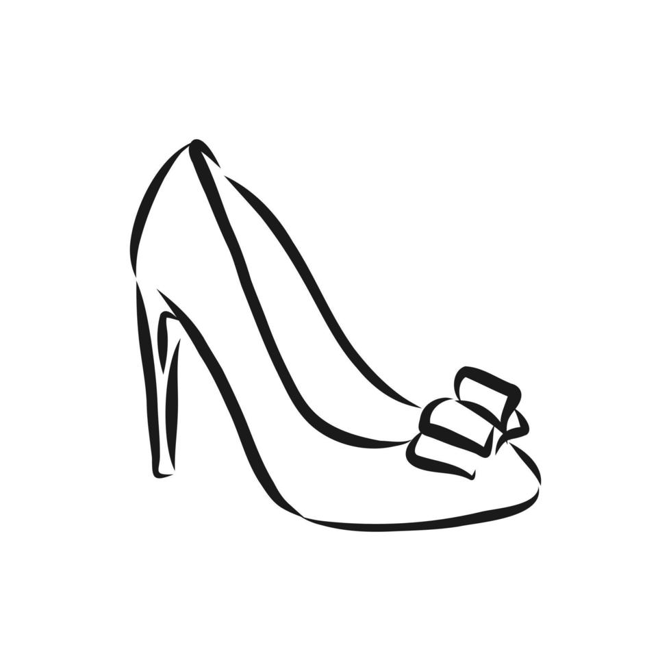 women's shoe vector sketch