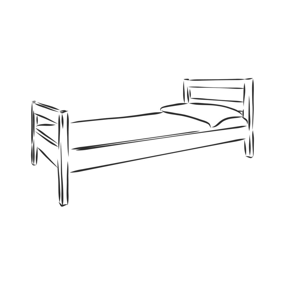 bed vector sketch