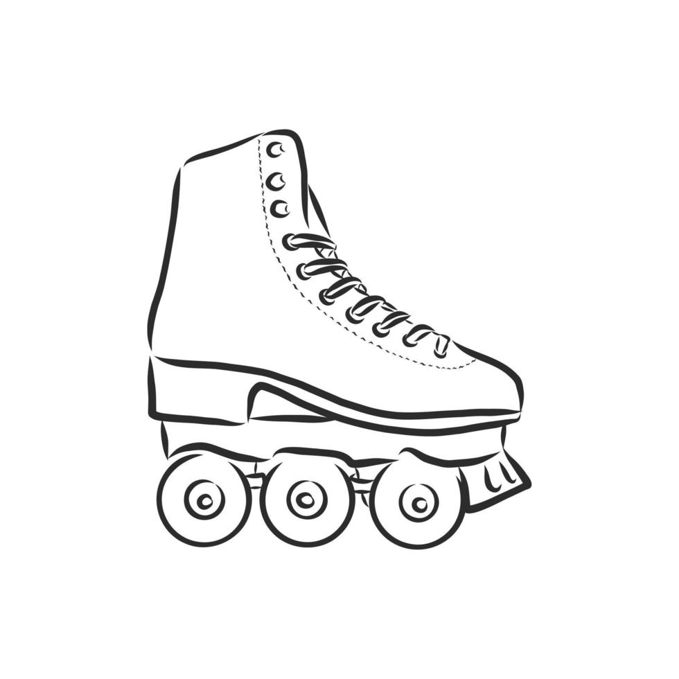 dibujo vectorial de patines vector