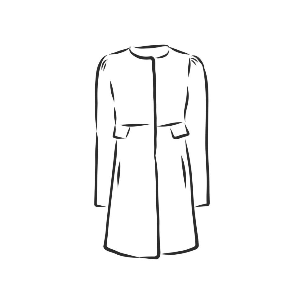 vector sketch coat