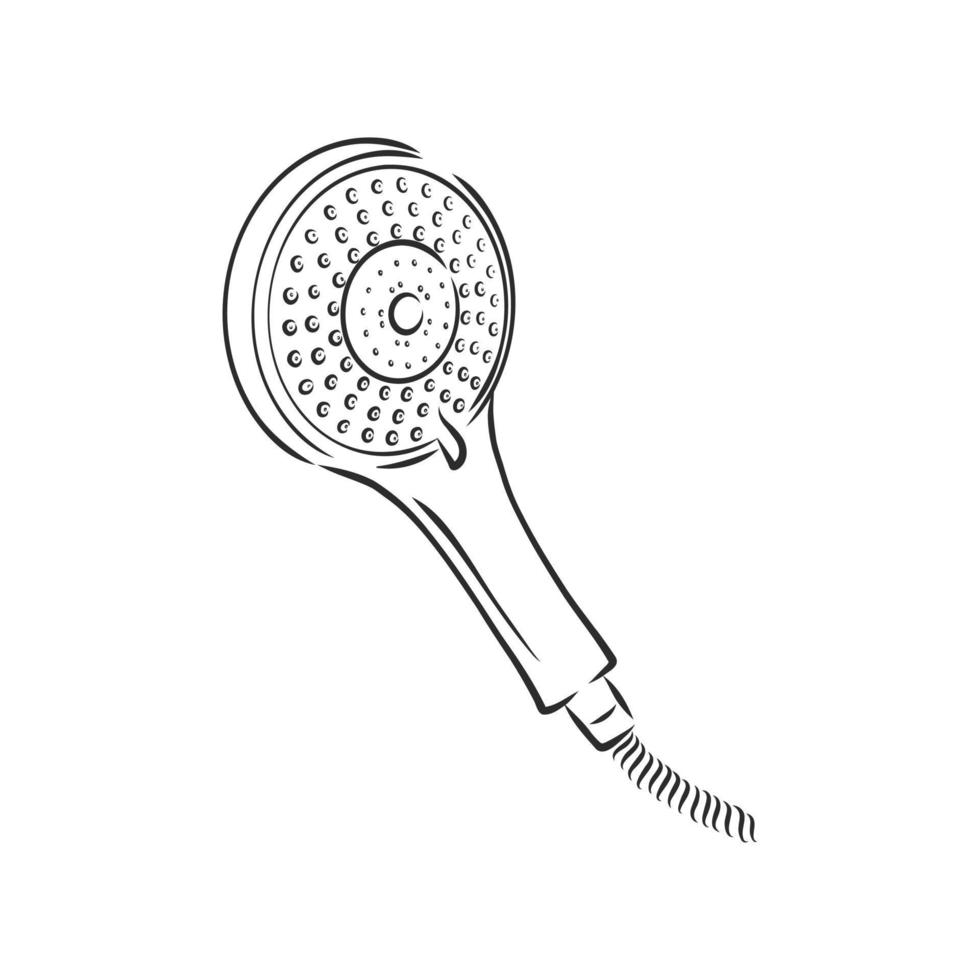 shower vector sketch