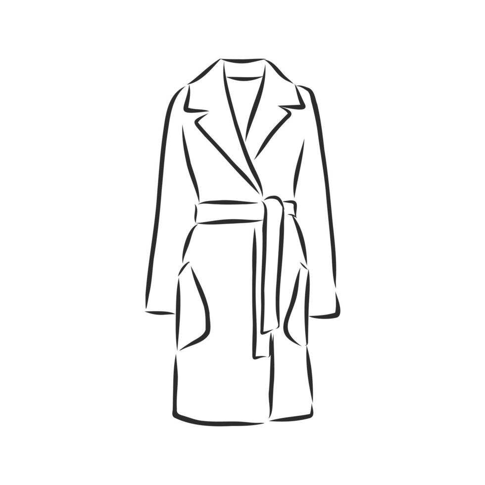 vector sketch coat