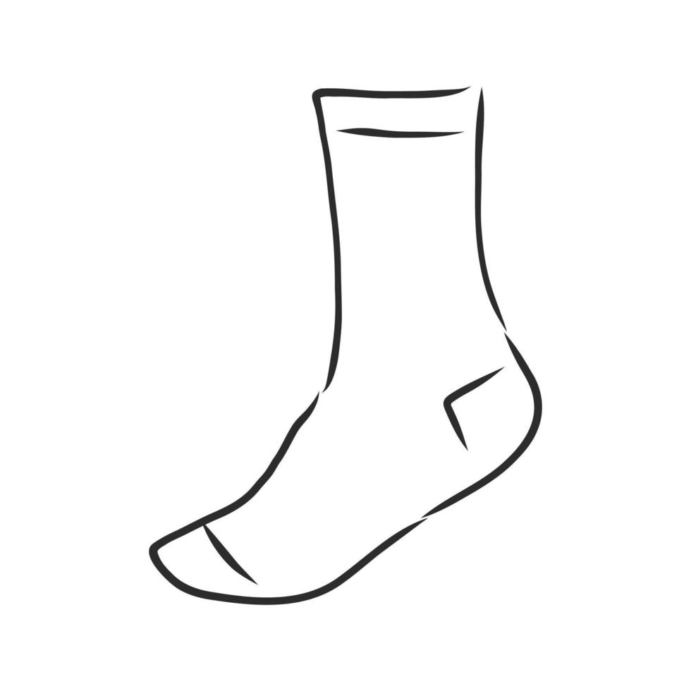 dibujo vectorial de calcetines vector