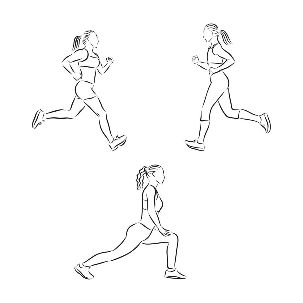 runner vector sketch