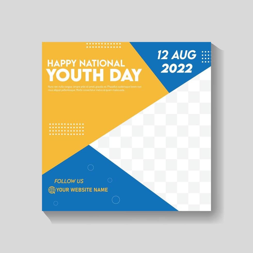 social media post template vector