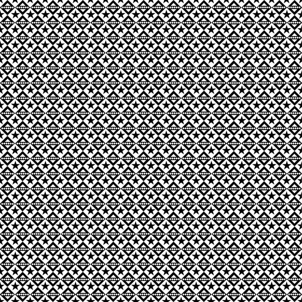 Geometric retro background with stars, black and white background, vector illustrations, for print or wallpaper.