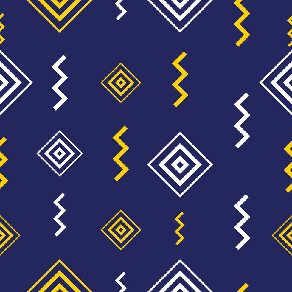 Seamless template, dark blue background with a trendy geometric design. Applicable for covers, posts, social media, posters, flyers, banners, clothing design, fabrics vector