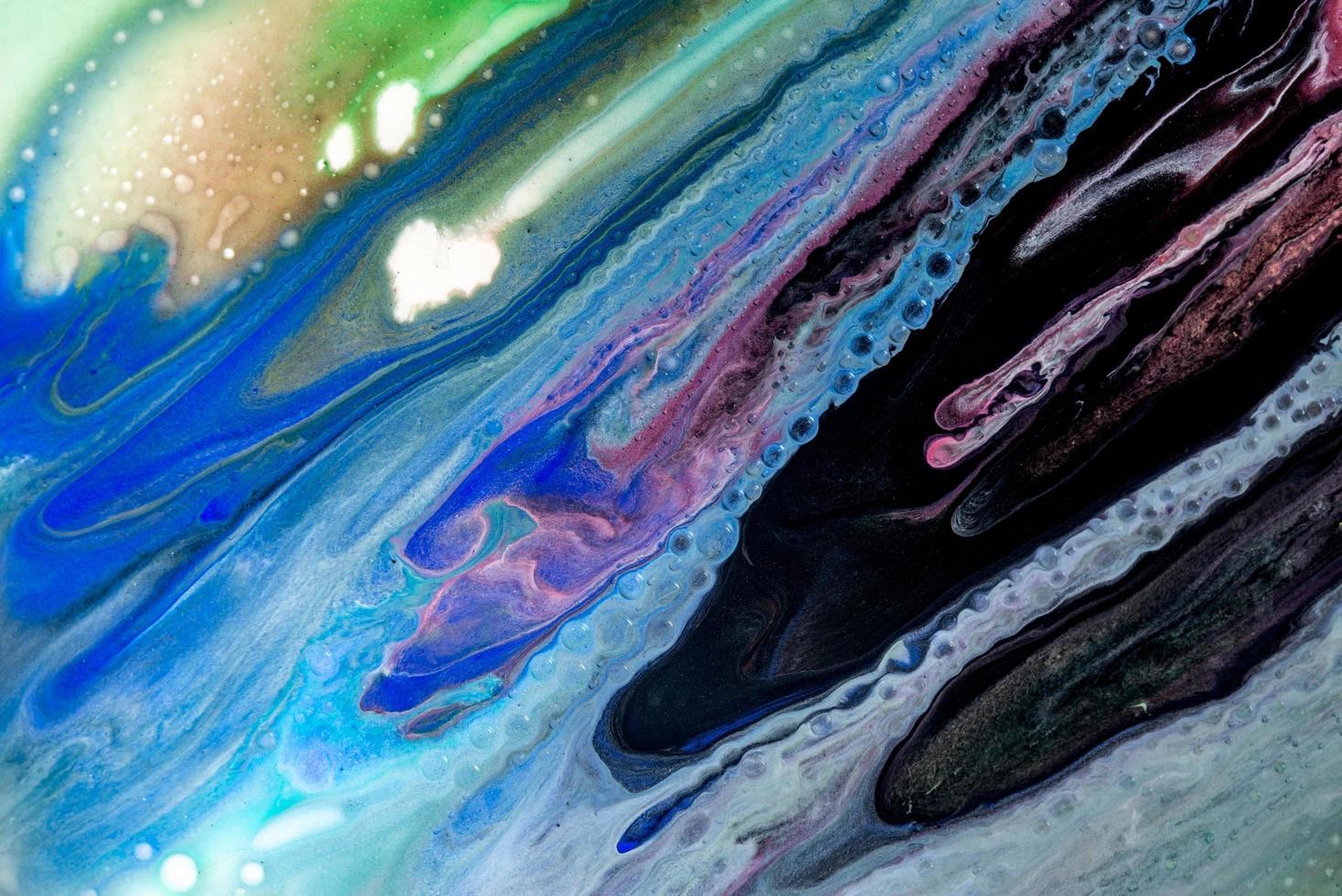 Abstract Acrylic pour Liquid marble surfaces Design. photo