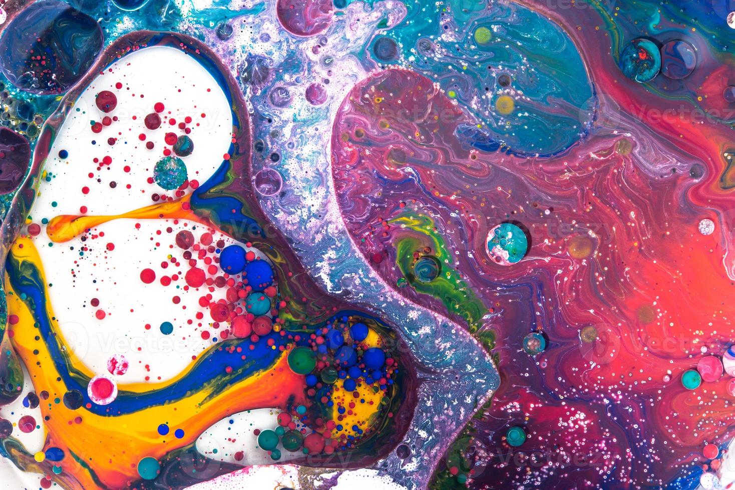 Abstract Acrylic pour Liquid marble surfaces Design. photo