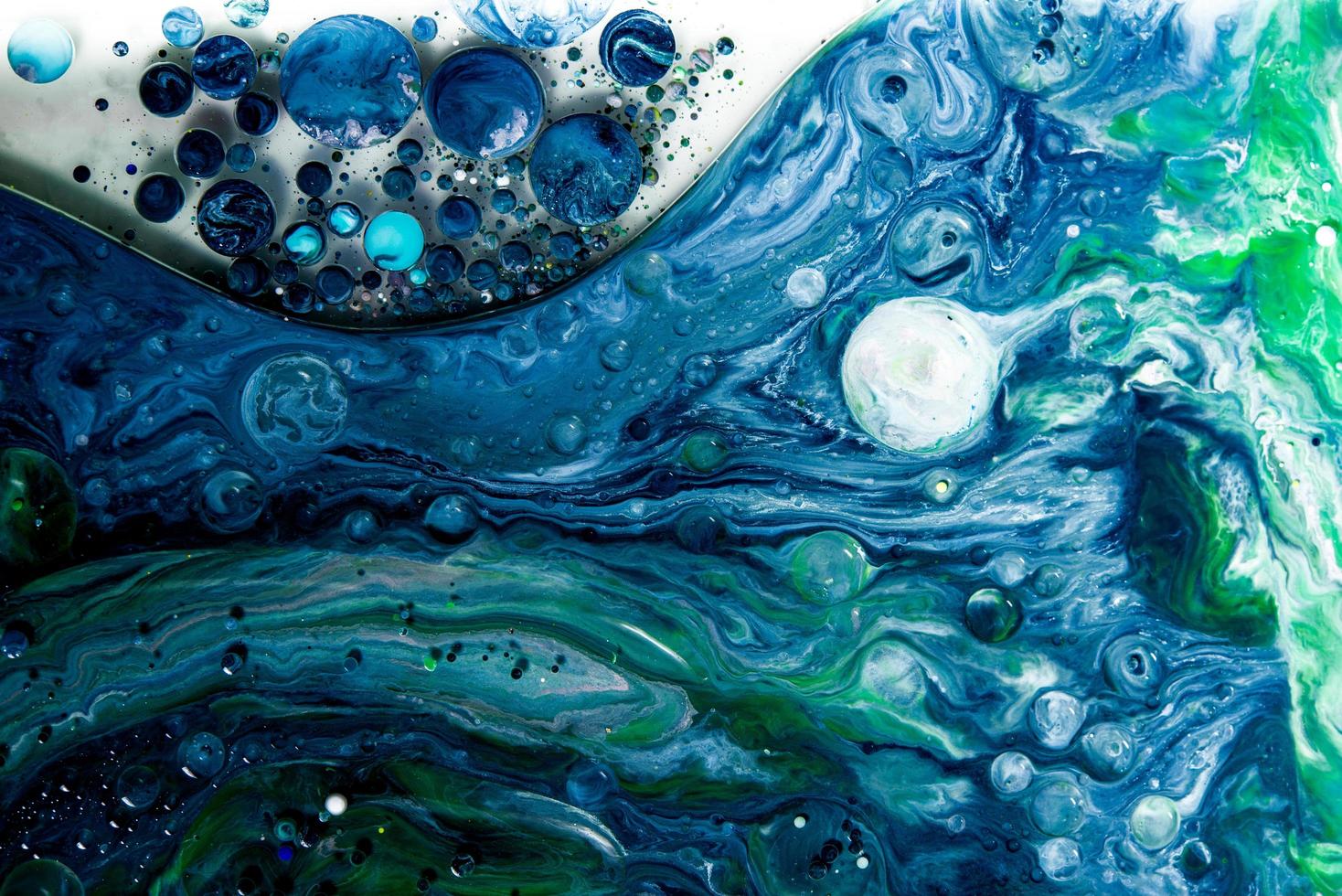 Abstract Acrylic pour Liquid marble surfaces Design. photo