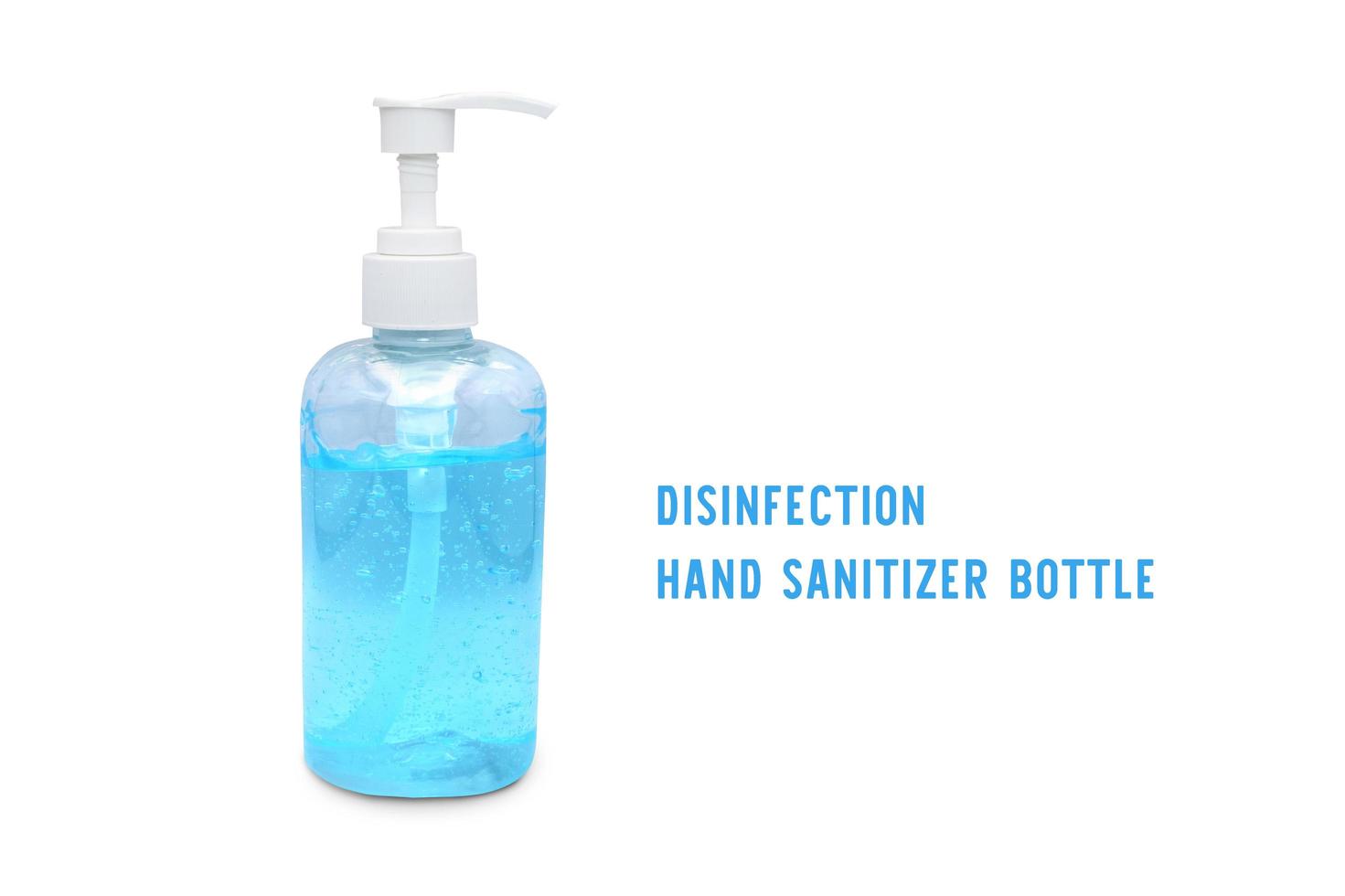 bomba desinfectante para manos los desinfectantes matan las bacterias foto