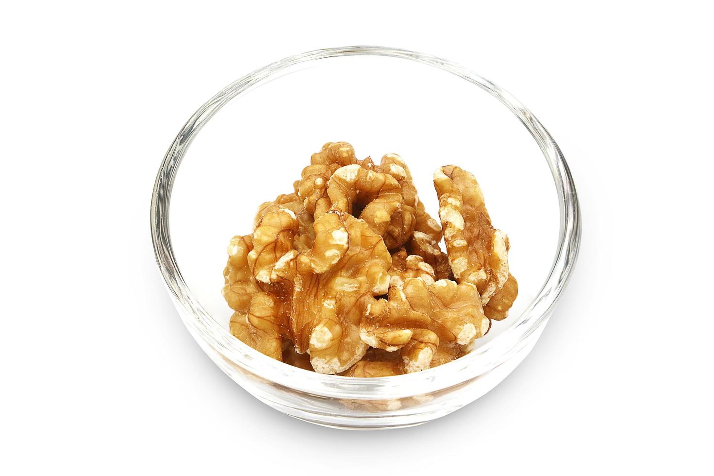 Walnut isolated on white background with clipping path. photo