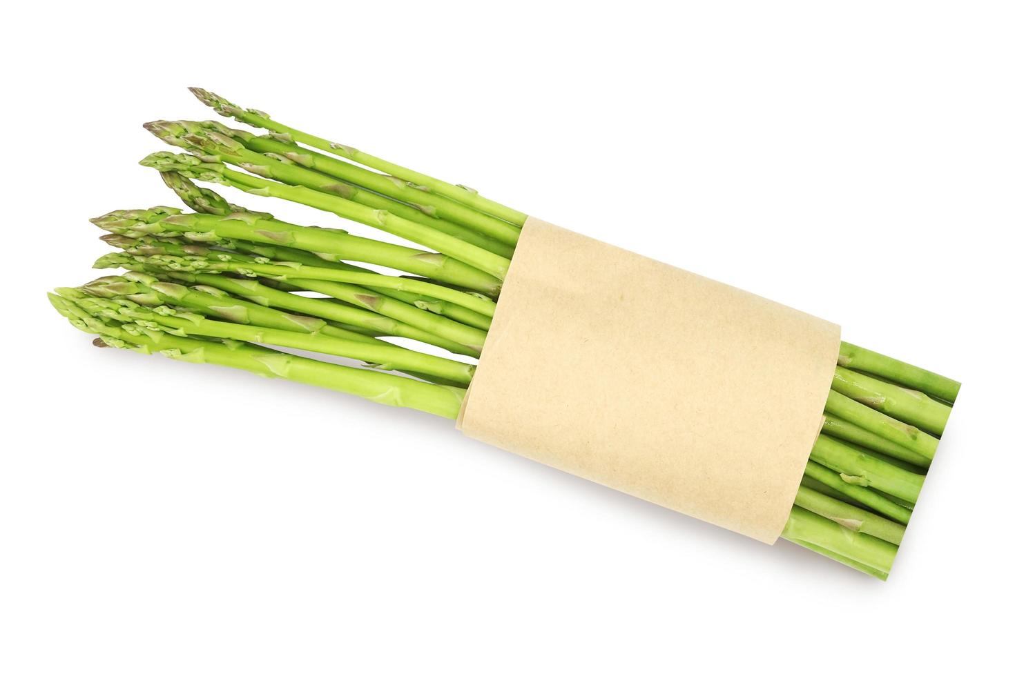 Fresh asparagus vegetable isolated on white background with clipping path. photo