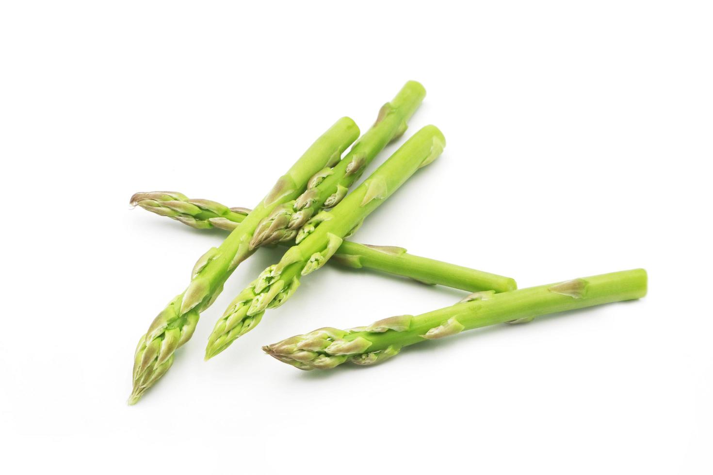 Fresh asparagus vegetable isolated on white background. photo