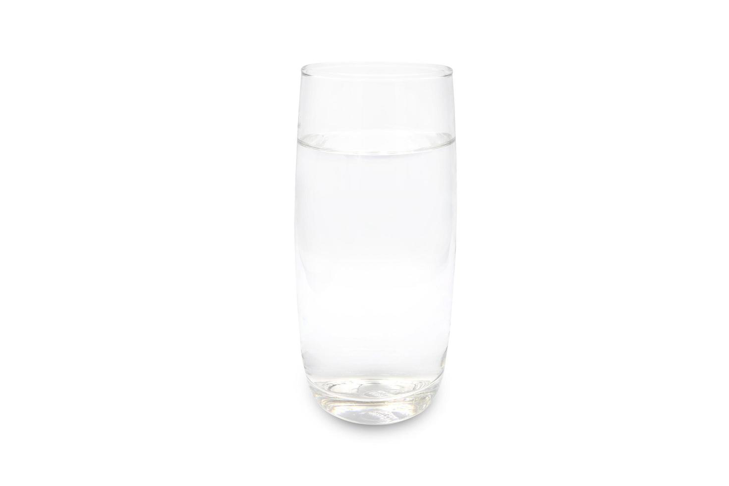 water glass on a white background with clipping path. photo