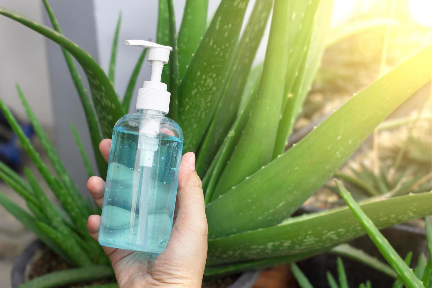 Hand sanitizer alcohol gel rub clean hands hygiene prevention photo
