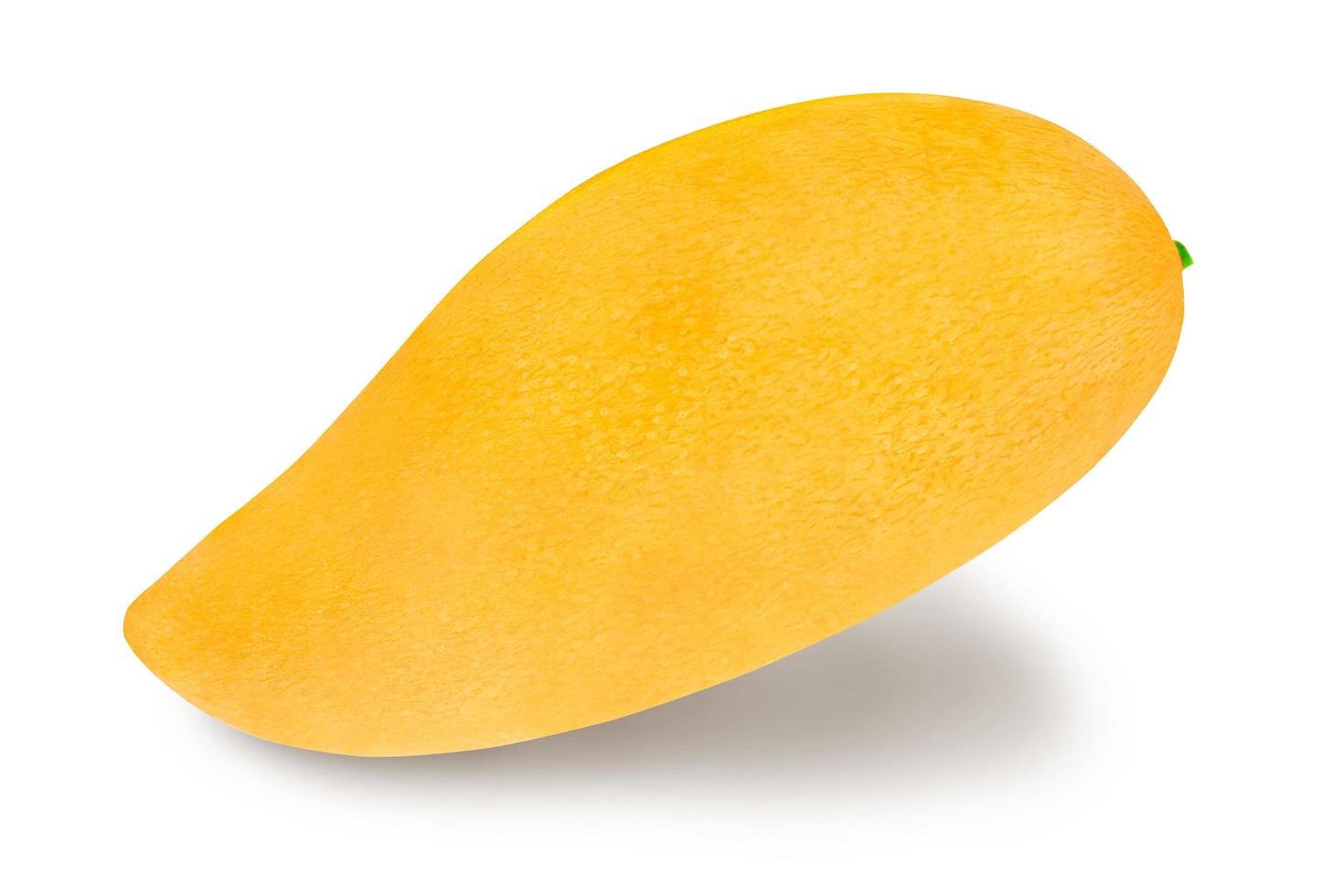 Mango fruit isolated on white background with clipping path. photo